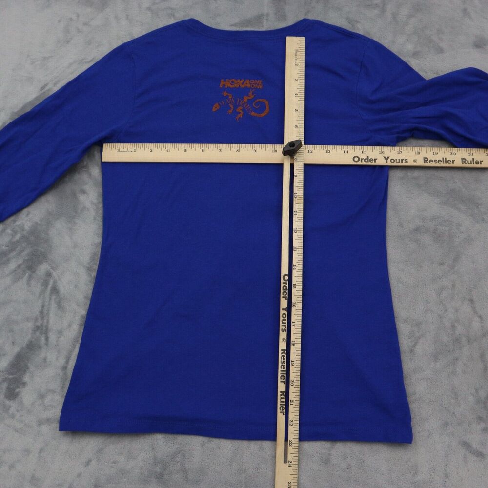 Russell Athletic Shirt Womens M Blue Long Sleeve Round Neck Knit Casual T Shirt - Picture 3 of 16
